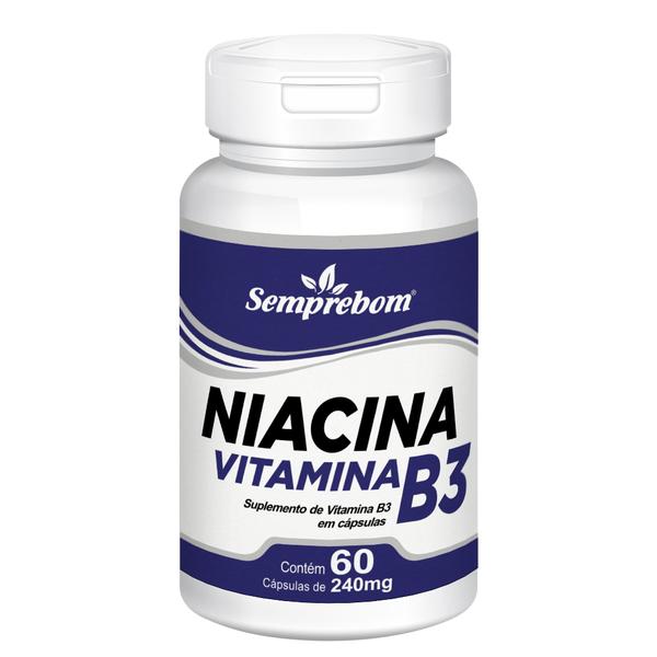 Niacina Vitamina B3 Semprebom - 60 Cap. de 240 Mg.