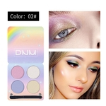 4 cores Glitter Eyeshadow Shimmer Marcador paleta de maquiagem Cosmetic Marcador Maquiagem