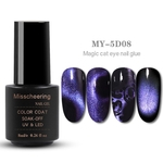 Niceday 5D Cat Eye Nail Glue Double Head Magnet Cat Eye Nail Gel Two Color Cat Gel Polish For Nail Art