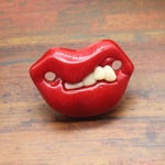 Funny Baby Teeth forma segura Silicone chupeta Toy infantil