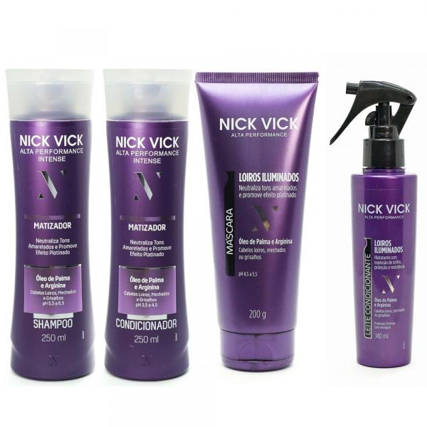 NICK VICK MATIZADOR Shampoo Cond Masc e Leite Condicionante - Nick Vick