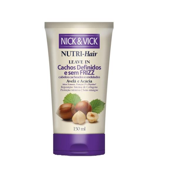 Nick Vick Nutri-Hair Leave-in Cachos Definidos e Sem Frizz - Avelã e Acácia 150ml