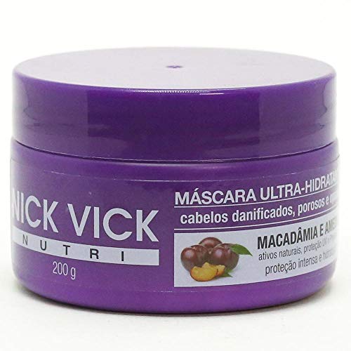 Nick & Vick Nutri-Hair Máscara Ultra Hidratante - Macadâmia e Ameixa 200g