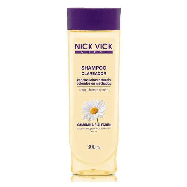 Nick & Vick Nutri Hair Shampoo Clareador 300ml - Nick&Vick