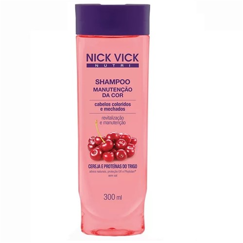 Nick & Vick Nutri-Hair Shampoo - Manutenção da Cor 300Ml