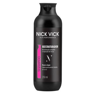 Nick & Vick Pro- Hair Reestruturador Monoi e Argain - Shampoo 250ml