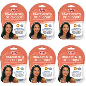 Niely Ceramidase Vitamina B5 Tratamento de Choque 30g - Kit com 06