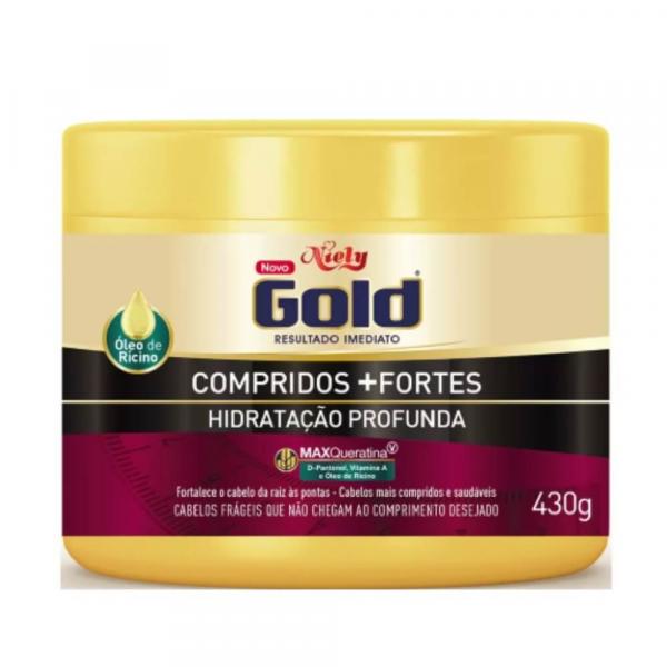 Niely Compridos + Fortes Máscara Capilar 430g - Niely Gold
