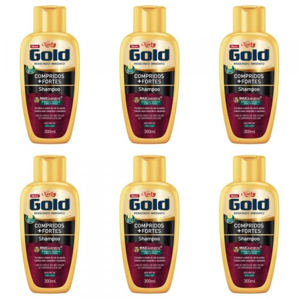 Niely Compridos + Fortes Shampoo 300ml (Kit C/06) - Niely Gold