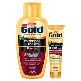 Niely Gold Bomba Compridos + Fortes Kit - Shampoo + Condicionador Kit
