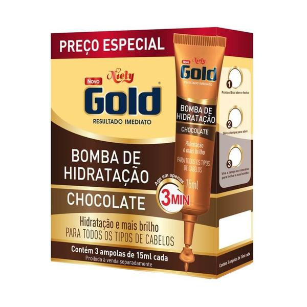 Niely Gold Chocolate Ampola 3x15ml