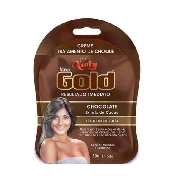 Niely Gold Chocolate Creme Capilar Sachê 30g