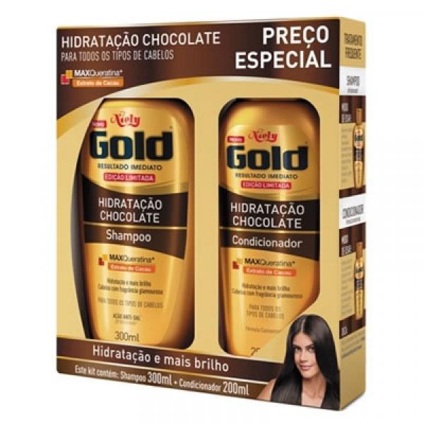 Niely Gold Chocolate Kit Shampoo300ml+Condicionador200mol - Niely do Brasil