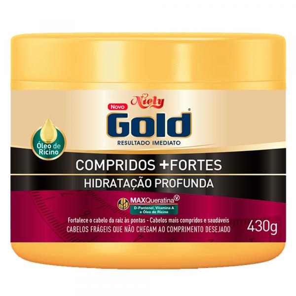 Niely Gold Compridos + Fortes - Máscara de Hidratação Profunda