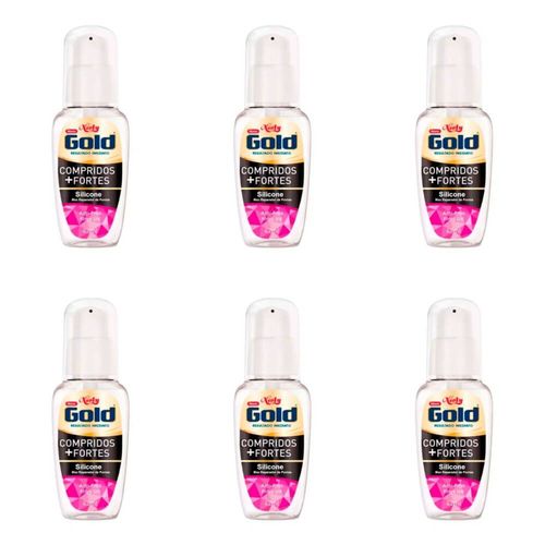 Niely Gold Compridos + Fortes Silicone Capilar 42ml (kit C/06)