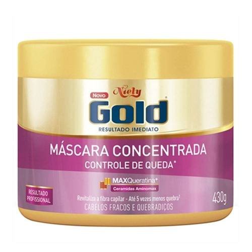 Niely Gold Controle Queda Máscara 430g (Kit C/12)