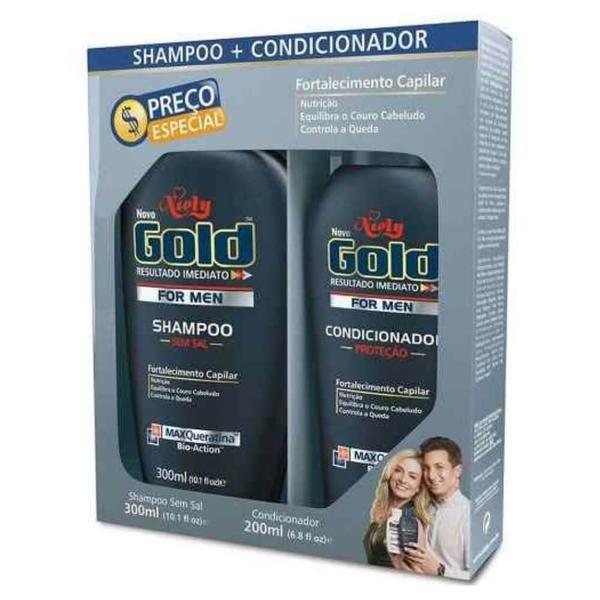 Niely Gold Kit For Men Shampoo 300ml + Condicionador 200ml