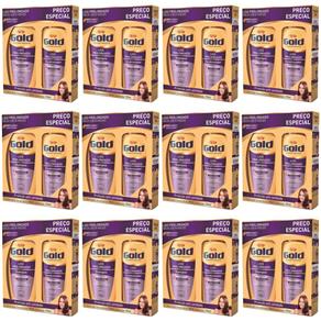 Niely Gold - Kit Liso Prolongado Shampoo + Condicionador - Kit com 12