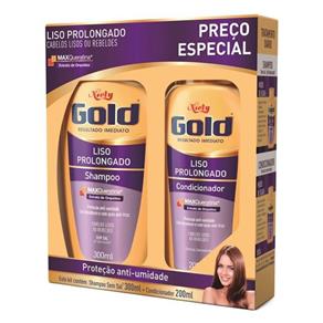 Niely Gold Kit Liso Prolongado Shampoo + Condicionador