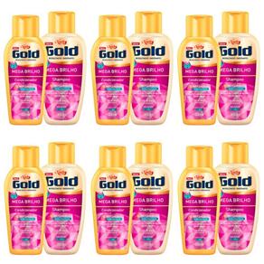 Niely Gold - Kit Mega Brilho Shampoo 300ml + Condicionador 200ml - Kit com 06