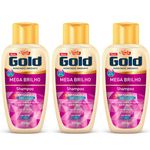 Niely Gold Mega Brilho Shampoo 300ml (kit C/03)