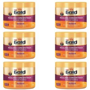 Niely Gold Nutrição Poderosa Máscara 430g - Kit com 06