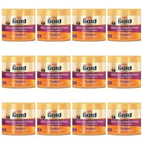 Niely Gold Nutrição Poderosa Máscara 430g - Kit com 12
