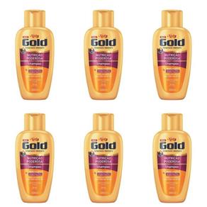 Niely Gold Nutrição Poderosa Shampoo 300ml - Kit com 06