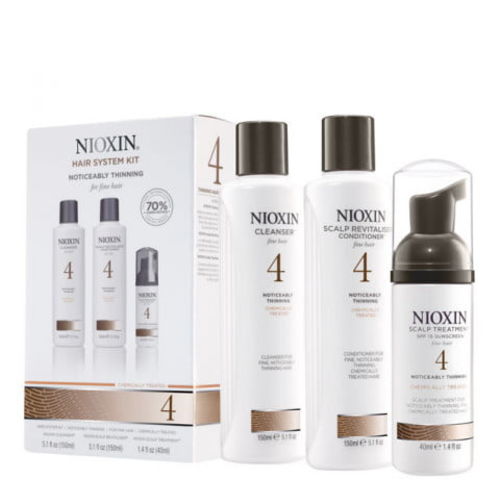 NIOXIN 4 - Kit para Cabelo Fino Quimicamente Tratado