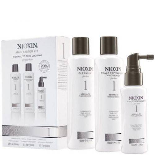 Nioxin Cresce Cabelo Kit para Cabelo Fino 1 (3 Produtos)