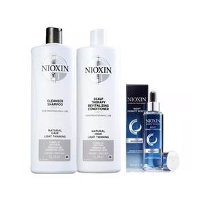 Nioxin Hair System 1 Sh + Cond 1000ml + Night Density Rescue