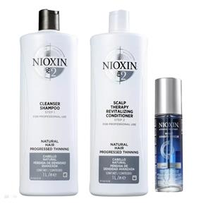Nioxin Hair System 2 Sh + Cond 1000ml + Night Density Rescue