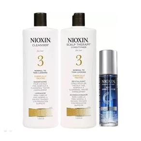Nioxin Hair System 3 Sh + Cond 1000ml + Night Density Rescue