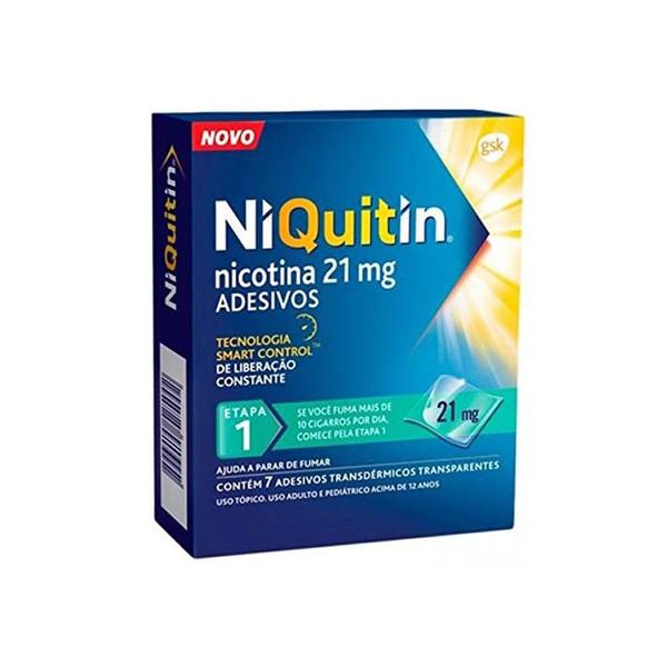 Niquitin Adesivo - 21mg - 7 Adesivos Transparentes - Perrigo Brazil