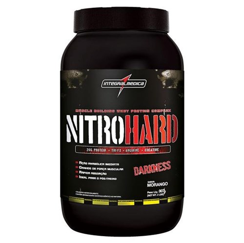 Nitro Hard Darkness 907g Morango - IntegralMedica - Integralmédica