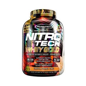 Nitro Tech 100% Whey Gold 2,50Kg - Muscletech - Funnel Cake Baunilha