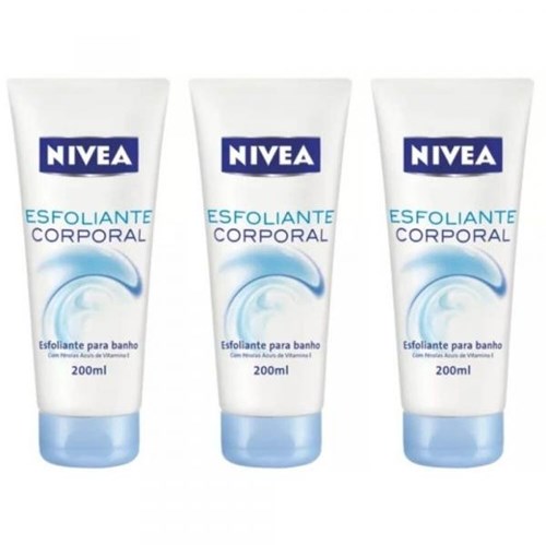 Nivea Bath Care Esfoliante Facial 200ml (Kit C/03)