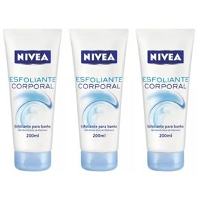Nivea Bath Care Esfoliante Facial 200ml - Kit com 03