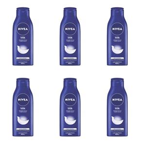 Nivea Body Milk Hidratante para Banho 400ml - Kit com 06