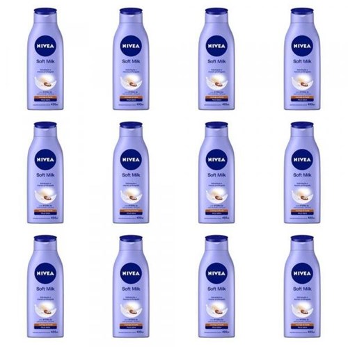 Nivea Body Soft Milk Loção Hidratante 400ml (Kit C/12)