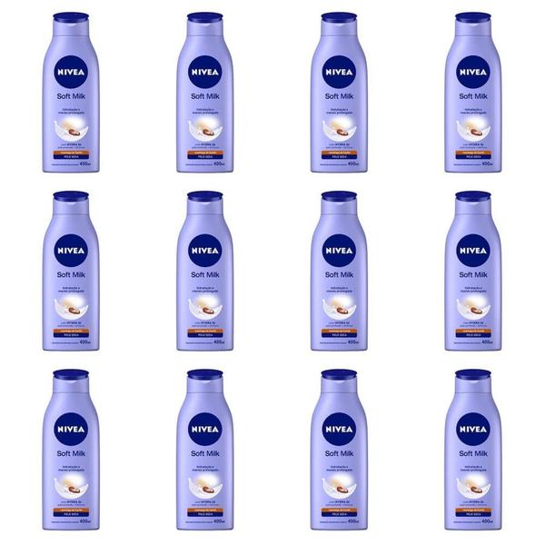 Nivea Body Soft Milk Loção Hidratante 400ml (kit C/12)