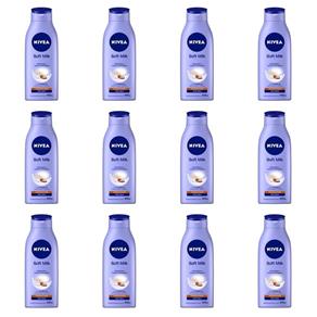 Nivea Body Soft Milk Loção Hidratante 400ml - Kit com 12