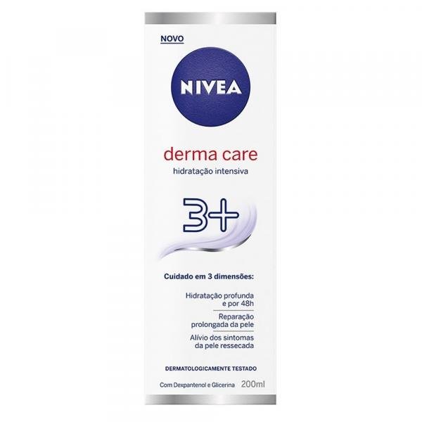 Nivea Derma Care Hidratação Intensiva 3+ Creme Corporal 200ml