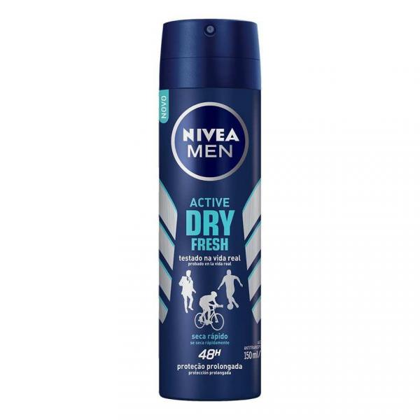 Nivea Desodorante Aerosol Masculino Active Dry Fresh 150ml