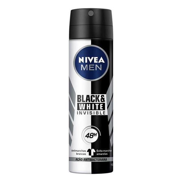 Nivea Desodorante Aerosol Masculino Invisible Black&white Power 150ml**
