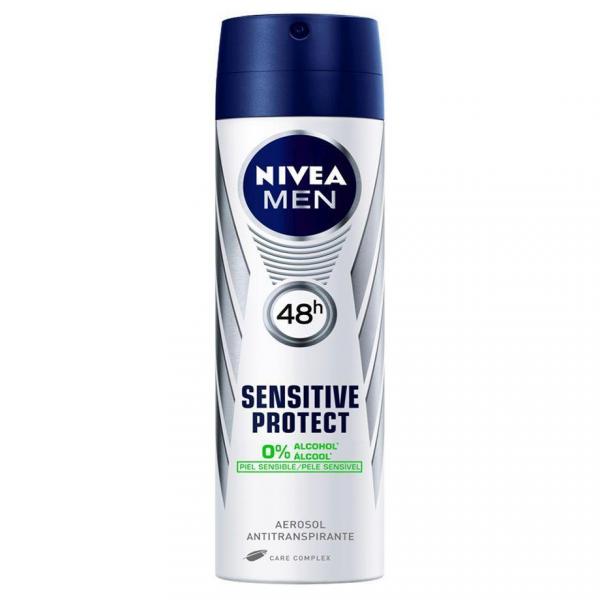 Nivea Desodorante Aerosol Masculino Sensitive Protect 150ml**