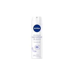 Nivea Desodorante Aerosol Sensitive Pure Sem Perfume - 93g