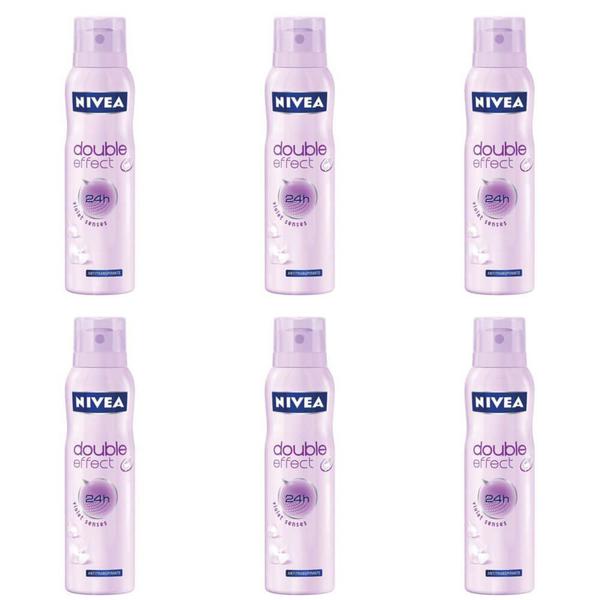 Nivea Double Effect Violet Sense Desodorante Aerosol 150ml (Kit C/06)