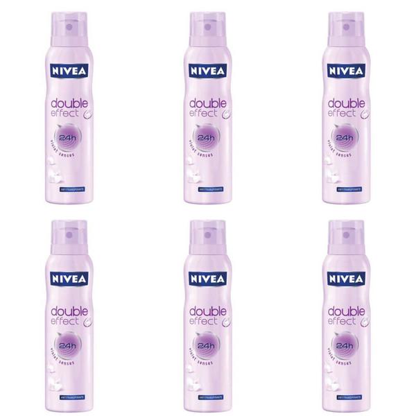 Nivea Double Effect Violet Sense Desodorante Aerosol 150ml (Kit C/06)