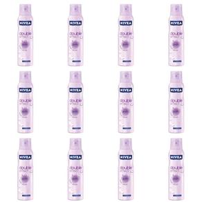 Nivea Double Effect Violet Sense Desodorante Aerosol 150ml - Kit com 12